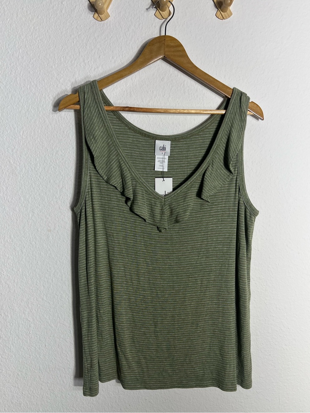 CABI • NWT green stripe tank